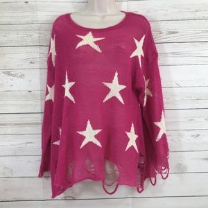 Wildfox Couture Seeing Starts Lennon Sweater Sz XS